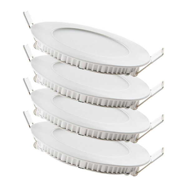 Pack 4 Placas LED 6W 600Lm 6000ºK 40.000H [JL-GP-LZ-1-PK4-AP]