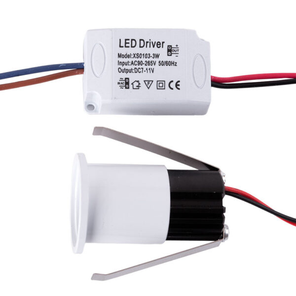 Luz LED Empotrable 2W 180Lm 6000ºK "Ayla" Circular Ø36Mm 40.000H [JN-S003-B-CW]