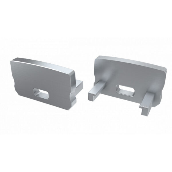 Tapón Final Perfíl Tipo D Alto - Plástico Blanco