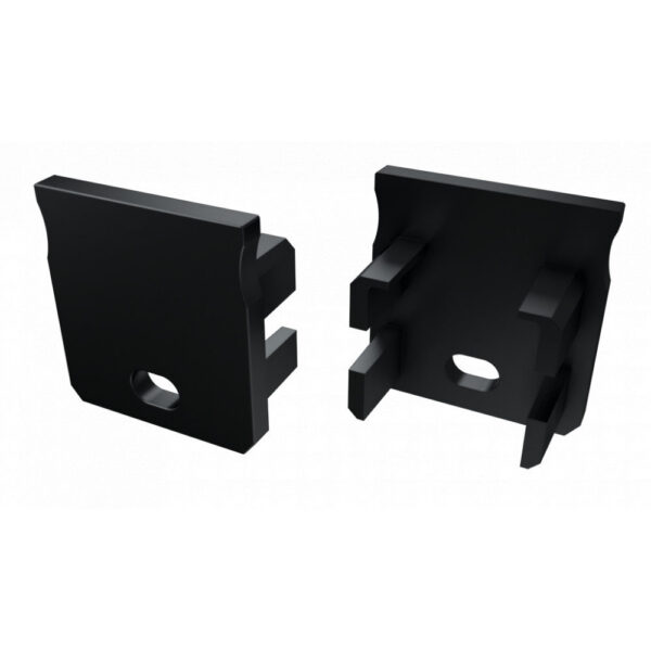 Tapón Final Perfíl Tipo Y - Plástico Blanco-Con Agujero