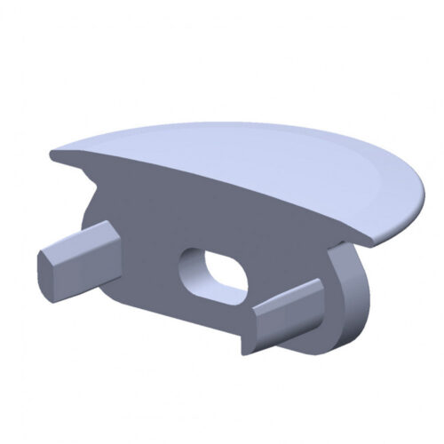 ll_12_1194_00_0-1775852172 Tapón Final Perfíl Tipo ECO P02 - Plástico - Gris - Con Agujero