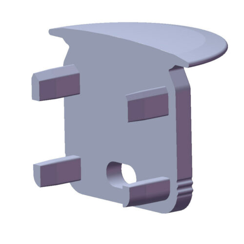 ll_12_1224_00_0-1775852235 Tapón Final Perfíl Tipo ECO P05 - Plástico - Gris - Con Agujero