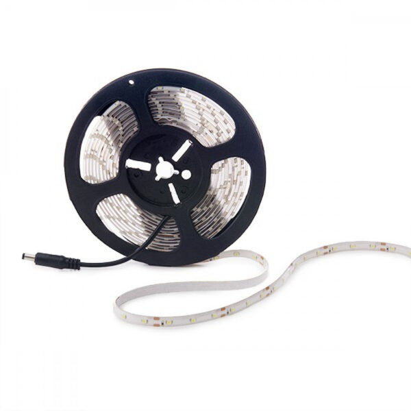 Tira de 300 LEDs 24W 1.200Lm CRI85 6000ºK SMD3528 12VDC IP65 x5M 40.000H [PL219002W]-Blanco
