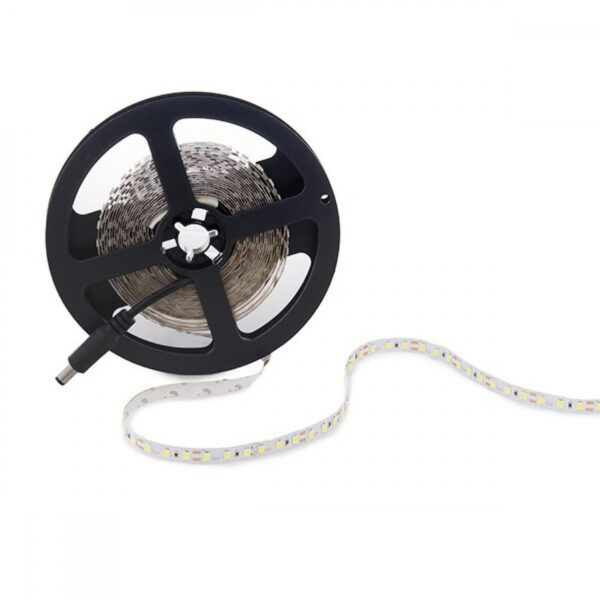 Tira de 600 LEDs 48W 2.400Lm CRI85 6000ºK SMD3528 12VDC x5M 40.000H [PL219005W]-Blanco