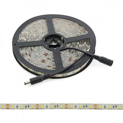 Tira de 300 LEDs 72W 4.200Lm CRI85 6000ºK SMD5050 12VDC IP65 x5M 40.000H [PL219010W]-Blanco