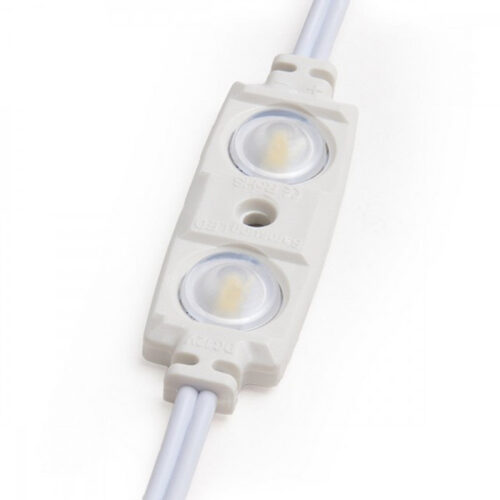 Módulo 1.2W 70Lm 6000ºK 2 LEDs PRO 5630 Inyectado IP67 Óptica 50.000H [RA-BL-5630W02-LENS-R-CW]
