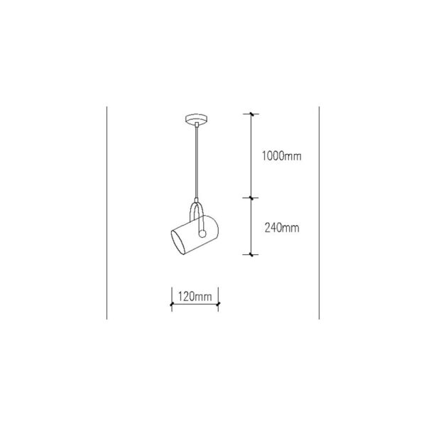 Lámpara Colgante "Ainsley"  [SKD-P2000-W]