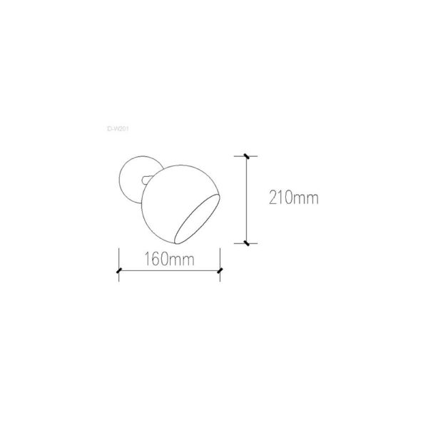 Lámpara de Techo "Dylan"  [SKD-W201-W]