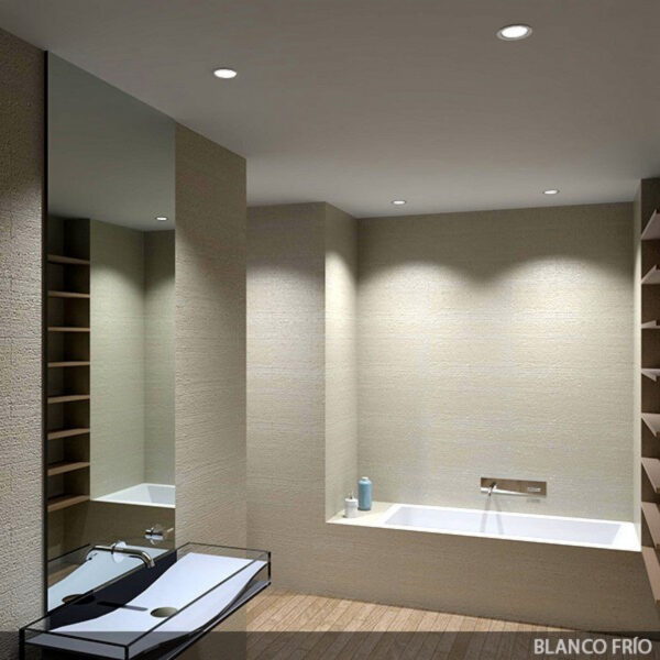 Foco Downlight LED 15W 1.350Lm 6000ºK IP65 Baños/Cocinas 50.000H [SL-DLFS03-15W-CW]