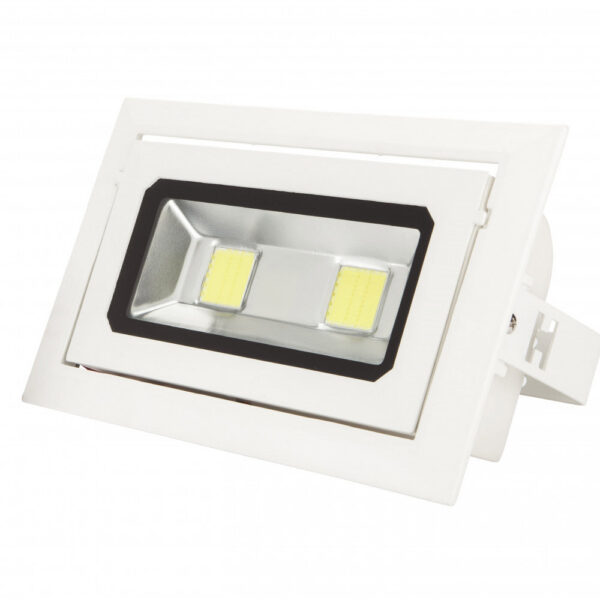 Foco Downlight LED 40W 3.600Lm 6000ºK Rectangular Basculante 40.000H [WR-RECTBAS-40W-CW]