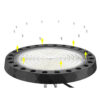 Campana LED 100W 17000Lm 5000ºK Intensidad/Ángulo Apertura Regulables IP65 50000H [1177-HB-JL16AL-100W-CW]