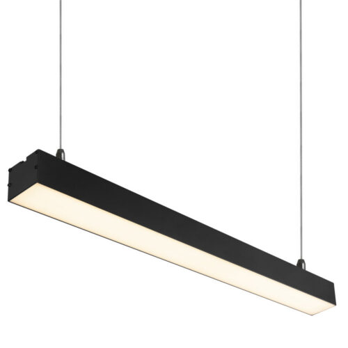 1916_nslnl600mm_p_ww_0 Luminaria Lineal LED Philips 2835 60Cm 20W 2700ºK IP40 Acabado Negro Superficie/ Suspendida