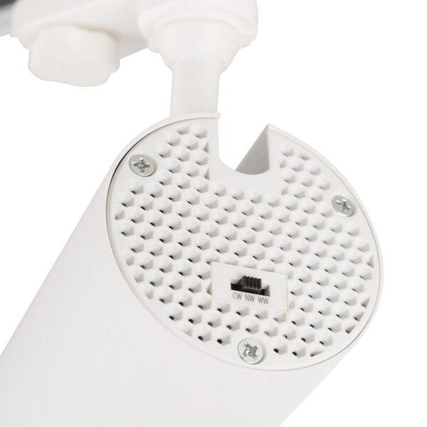 Foco de Carril Trifásico 30W COB Regulable Flicker Free Blanco CCT (Tonalidad Luz Regulable) 3000-6000ºK [1916-TL-30W-T-CCT]