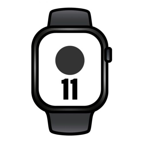 art_apl-watch20mf8t4qlbardera_1 Apple Watch Series 11/ GPS/ Cellular/ 42mm/ Titanio Negro/ Pizarra Correa Deportiva Negro (M/L)