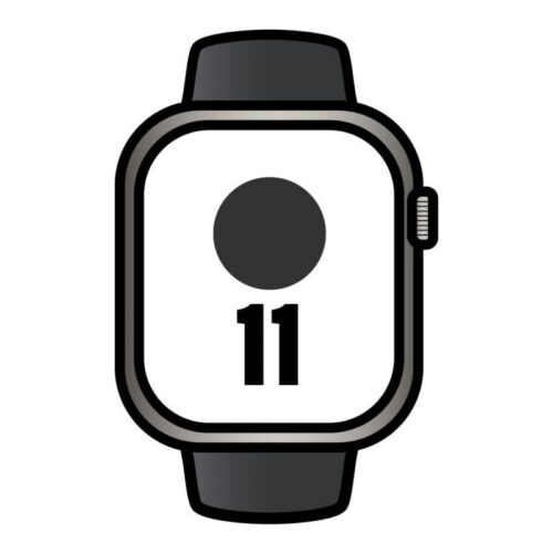art_apl-watch20mfd14qlbardera_1 Apple Watch Series 11/ GPS/ Cellular/ 46mm/ Titanio Negro Pizarra/ Correa Deportiva Negra S/M