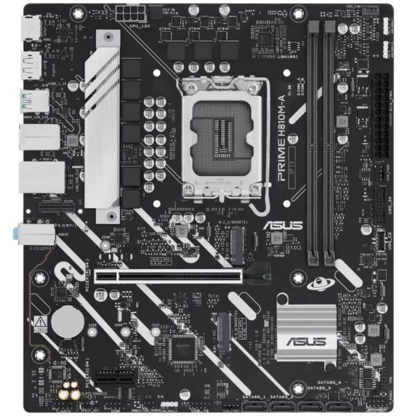 Placa Base Asus PRIME H810M-A-CSM Socket 1851/ DDR5/ PCIe 4.0/ Micro ATX