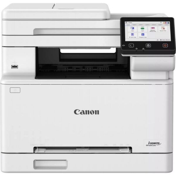 Multifunción Láser Color Canon i-SENSYS MF664CDW WiFi/ Dúplex/ Blanca