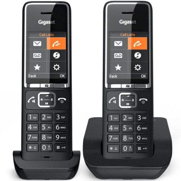 art_giga-tel20comf2055020duo20bk_2 Teléfono Inalámbrico Gigaset Comfort 550/ Pack DUO/ Negro