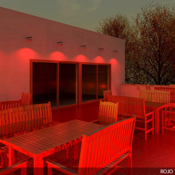 Foco Proyector LED 10W 850Lm IP65 Brico Rojo 40.000H [BQFS11510-R]