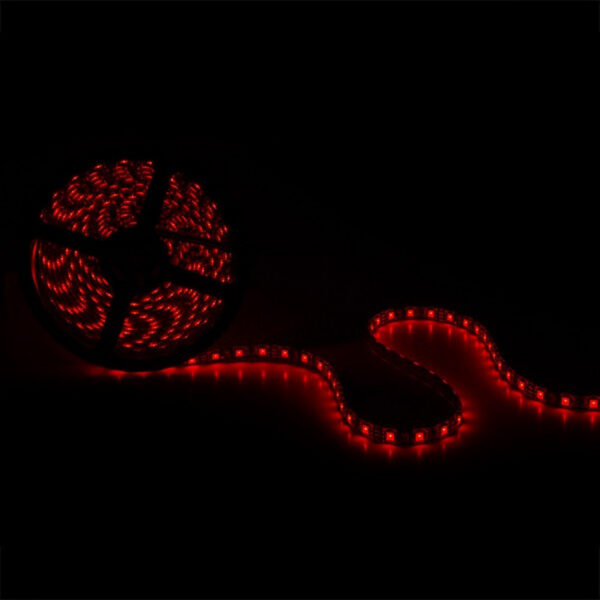 Tira de 300 LEDs 72W 4.200Lm SMD5050 12VDC IP65 Pcb Negro x5M 40.000H [CA-5050-300-IP65-B-RGB]-RGB