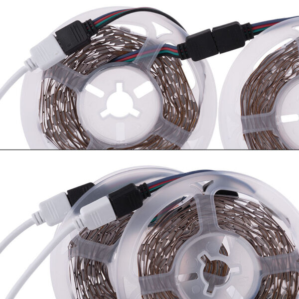 Kit Tira 36W 1.500Lm 150 LEDs 5 metros RGB Blister Transformador, Controlador, Control Bluetooth IP20 40.000H [CA-KITRGB-5M]