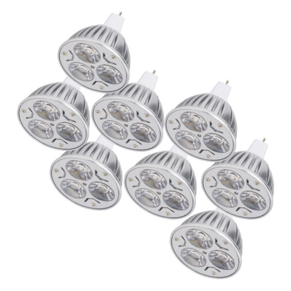 Pack 8 Bombillas LED GU5,3 6W 515Lm 3000ºK 40.000H [CA-MR16-9W-WW-PK8-AP]