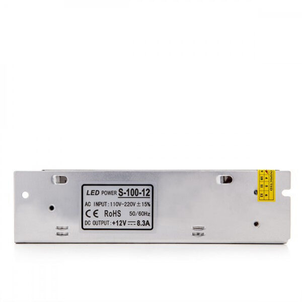 Transformador LED 230VAC/12VDC 100W 8,5A IP20