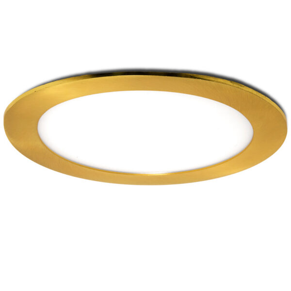 Placa LED 12W 1200Lm 2700ºK Circular Dorado 50.000H [GL-CL-R12N-G-WW]