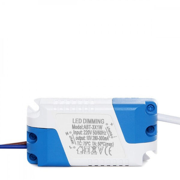 Driver ABT-3X1W Pot.3W V Out 10VDC 300 mA Clase II TRIAC [GR-DRDIM-3W]