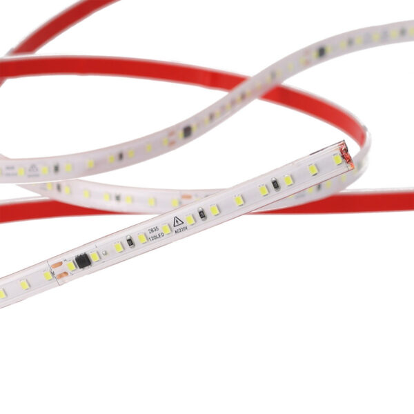 Tira de 60 LEDs/M 1500Lm/M 6000ºK SMD2835 Autorectificada 220VAC IP65 x50M 40.000H