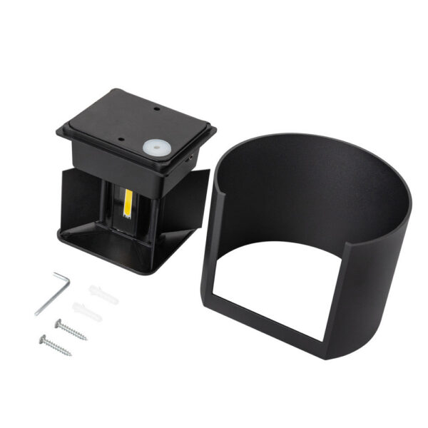 Aplique LED Exterior 2x5W 100Lm/W IP65 Negro 4000K [HO-APL07-IP65-B-W]