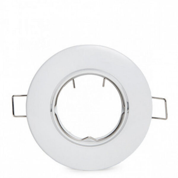 Aro Foco Downlight  Basculante Circular Aluminio Blanco 93Mm Estuche Personalizado