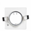 Aro Foco Downlight  Basculante Cuadrado Aluminio Blanco 83/83Mm Estuche Personalizado