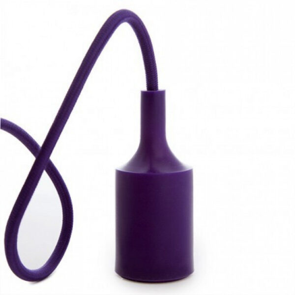 Portalámparas E27 Morado