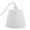Portalámparas E27 Cable - Rosetón Blanco