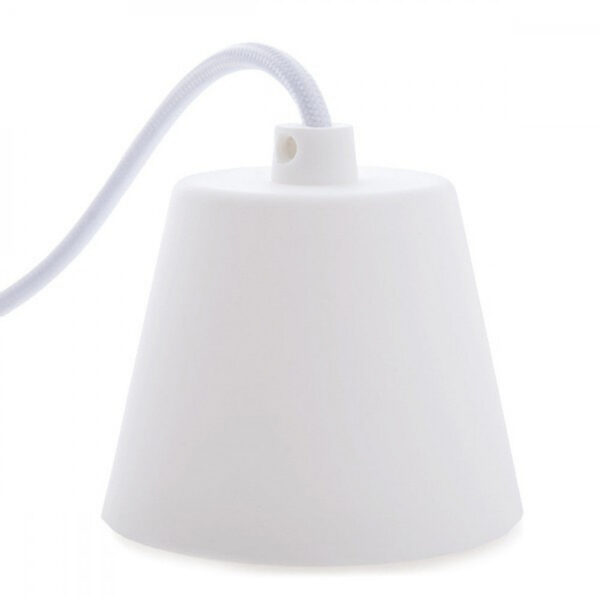 Portalámparas E27 Cable - Rosetón Blanco