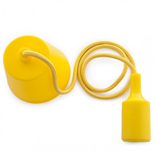 ho_cab_e27_y_0-4 Portalámparas E27 Cable - Rosetón - Color Amarillo