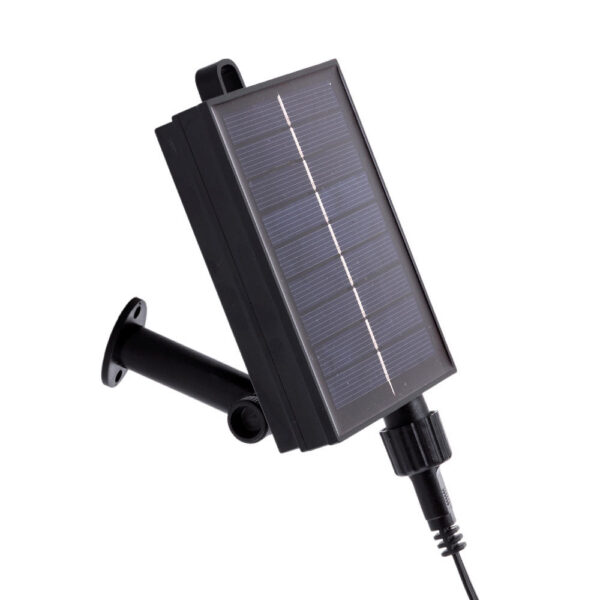 Cadena 25 Bombillas LED G40 2700ºK 9,5M Solar - Panel: 5,5V 1,2W Batería: 3,7V 1200MaH [HO-CAD-25-SOL-WW]