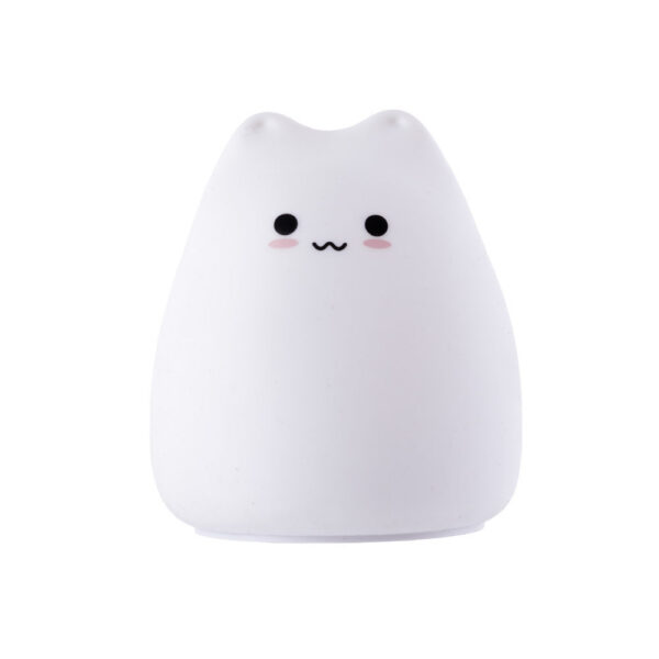 Lampara nocturna de mesa LED Infantil quitamiedos y recargable "Cat"