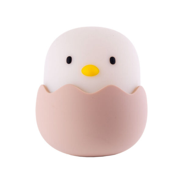 Lampara nocturna de mesa LED Infantil quitamiedos y recargable "Chicken"