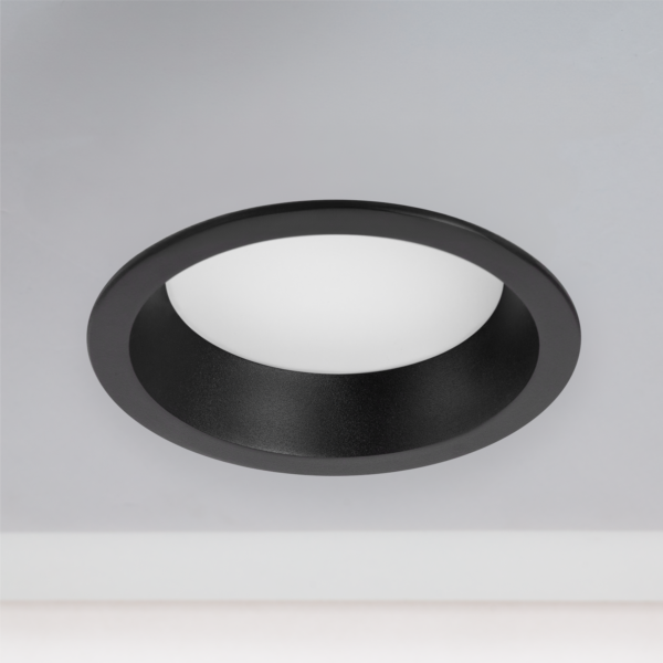 Foco Downlight Circular LED 20W 2.000Lm 6000ºK Anti-Deslumbrante UGR19 40.000H Negro