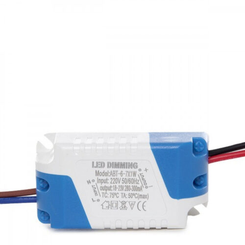 Driver Dimable Foco Downlight  LED 7W