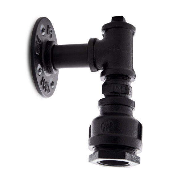 Aplique de Pared estilo industrial E27 Negro (Sin Lámpara) Nora [HO-E27WALLLIGHT-J-B]