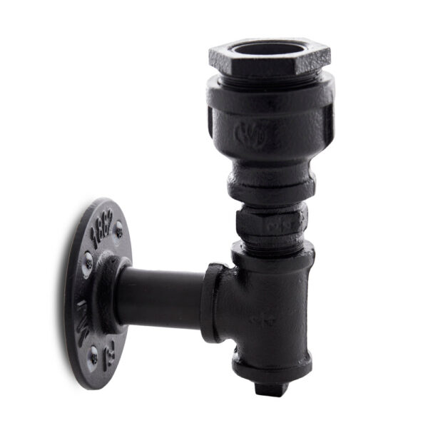 Aplique de Pared estilo industrial E27 Negro (Sin Lámpara) Nora [HO-E27WALLLIGHT-J-B]