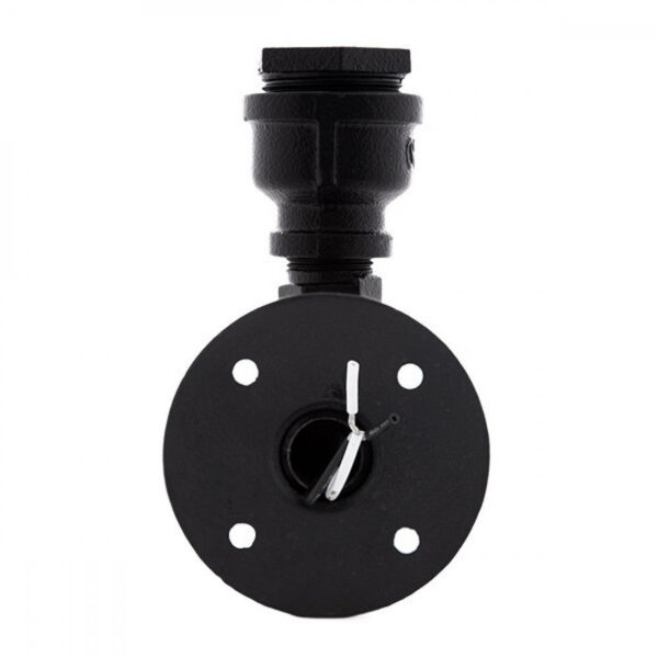 Aplique de Pared estilo industrial E27 Negro (Sin Lámpara) Nora [HO-E27WALLLIGHT-J-B]