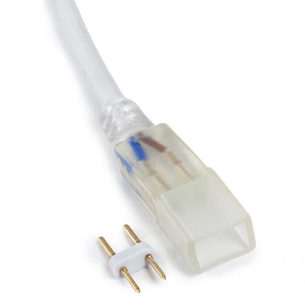 Enchufe Conector Tira LED SMD3528 220VAC IP65 [HO-ENCHUFE-IP653528]