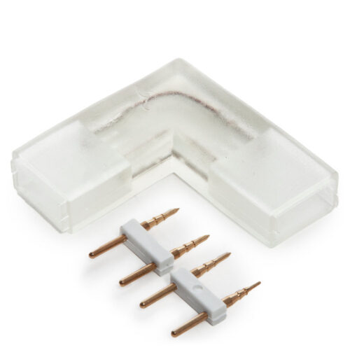 Conector L Tira LED 220VAC SMD5050. [HO-L-230V-5050]