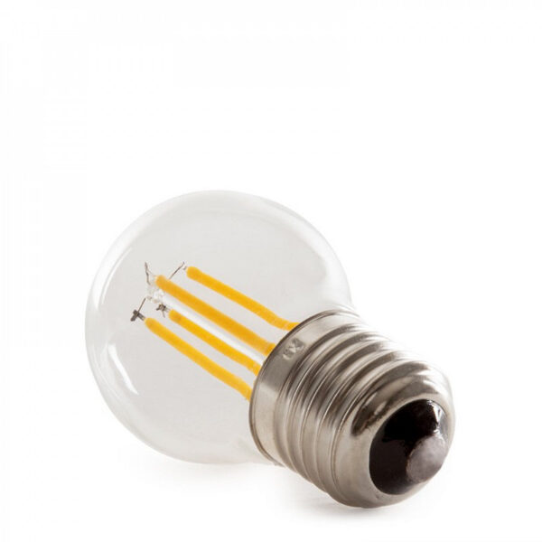 Bombilla LED E27 4W  288Lm 2000ºK Filamento G45 40.000H   [HO-LF-G45-E27-4W-WW]