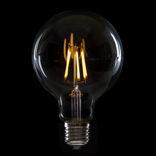 Bombilla LED E27 6W  432Lm 2000ºK Filamento G95 40.000H   [HO-LF-G95-E27-6W-WW]
