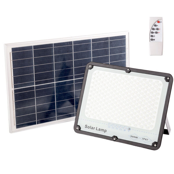 Foco Proyector LED Solar 300W Panel Solar/Batería  [HO-MTX-300W-CW]